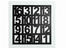 architecture & design: FIBONACCI NUMBERS II - 70 X 70 CM, ACRYLIC ON GLASS, 1200,00 EUROS