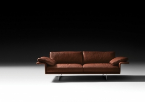 furniture: ALATO:MODULAR SOFA WITH STRUCTURE IN METAL, WITH ELASTIC BELT SPRING SYSTEM STRETCHED OVER A METAL FRAME. PADDING IN HIGH-RESILIENCE POLYURETHANE FOAM, UPHOLSTERY IN THERMO-BONDED FIBRE WITH STRETCH JERSEY. SEAT AND BACK CUSHIONS IN 100% EUROPEAN, CHANNEL | ARCHONTIKIS - BLACKTIE
