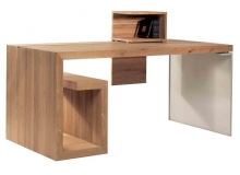 furniture: SCHREIBTISCH - SEKRETÄR AUS MASSIVER EICHE, VERSCHIEDENE HOLZTÖNE, MAßE: L 175, 205, 235, 270 CM, T 82 ODER 96 CM, PREIS AB 1890 € | Y