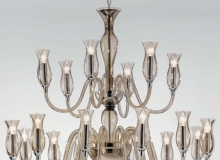 lighting: MURANO FUME 12+6 FLAMMIG, DIAM. 104CM H 96CM, 2990€+MWST | SYL