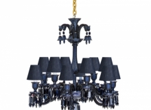 lighting: ZENITH MIDNIGHT WITH JEAN LAMPSHADES DIAM:82 CM H: 88CM | BACCARAT