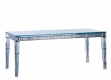 furniture: CRYSTAL SUPER, DINNER TABLE BY PHILIPPE STARCK | BACCARAT