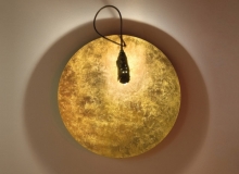 lighting: WALL LAMP ORO 220, GOLD OR SILVER, DIAM. 50 CM | CATELLANI & SMITH