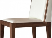 furniture: CHAIR MALIBU,IN WALNUT AND LEATHER, 46 X 54 X H 79CM | MRLT