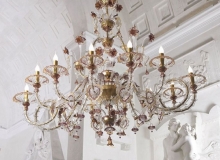 lighting: MURANO OVALER KRONLEUCHTER REZZONICO, DIAM. 160X110CM, H 150CM | SYL